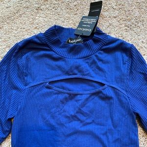 Bebe Blue Long Sleeve